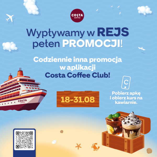 Rejs pełen promocji z Costa Coffee!